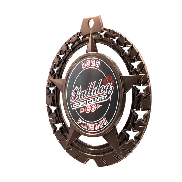 Express Vibraprint Star Insert Medal