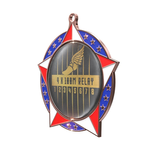 Express Patriotic Star Insert Medal