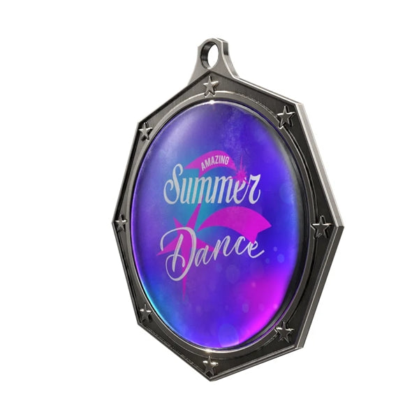 Express Octagon Star Insert Medal