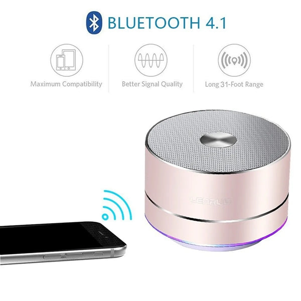 Wireless Bluetooth Speaker Subwoofer FM TF Metal