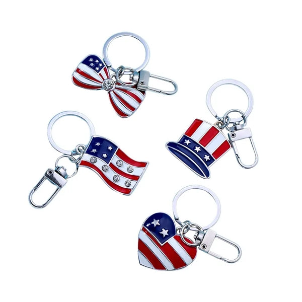 American Flag multi-type Keychain