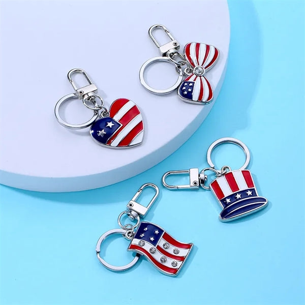 American Flag multi-type Keychain