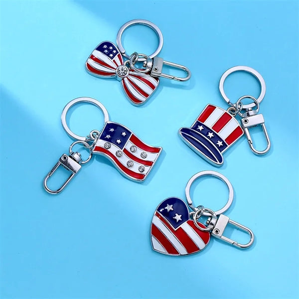 American Flag multi-type Keychain