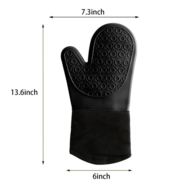 Long Professional Silicone Oven Mitt