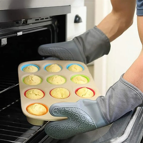 Long Professional Silicone Oven Mitt