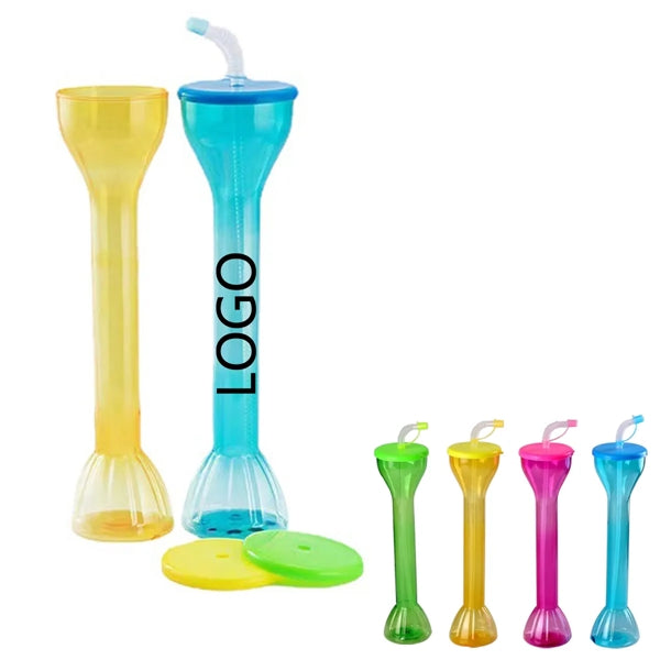 20oz Dumbbell Plastic Party Glass Slush Cups