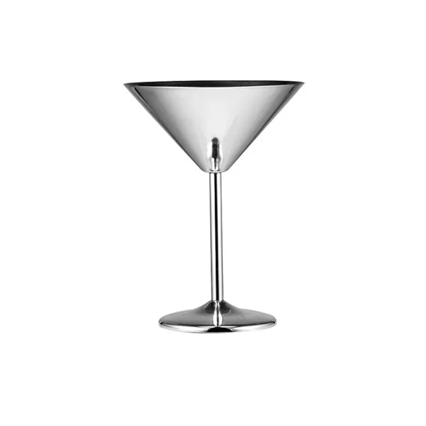 Stainless Steel Martini Cocktail Glasses