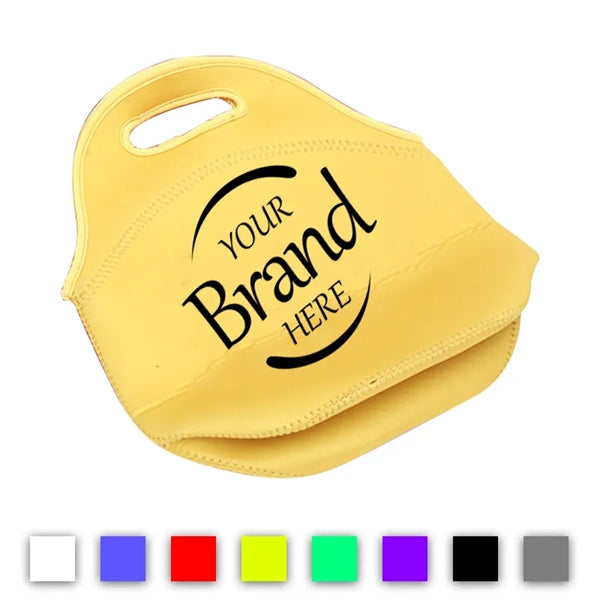Insulated Neoprene Zipper Lunch Tote Bag