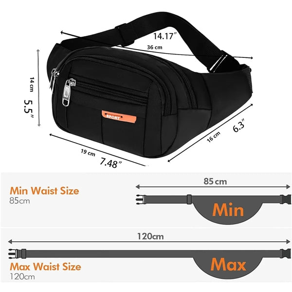 Men Women Waist Hip Belt Bag