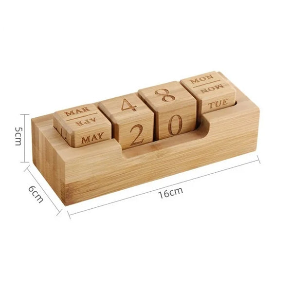 Desktop Bamboo Perpetual Calendar