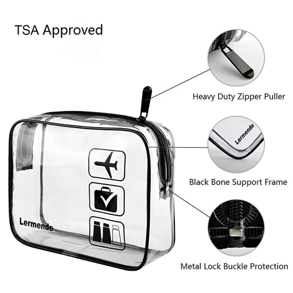 Clear Travel Toiletry Bag