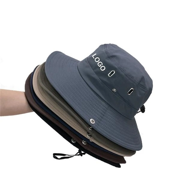 Adjustable Outdoor Fishing Wide Brim Sun Bucket Hat