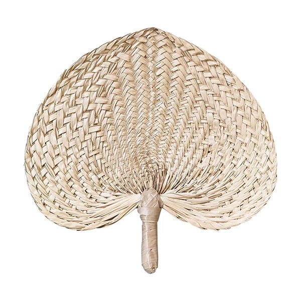 Natural Woven Eco Palm Leaf Hand Fan
