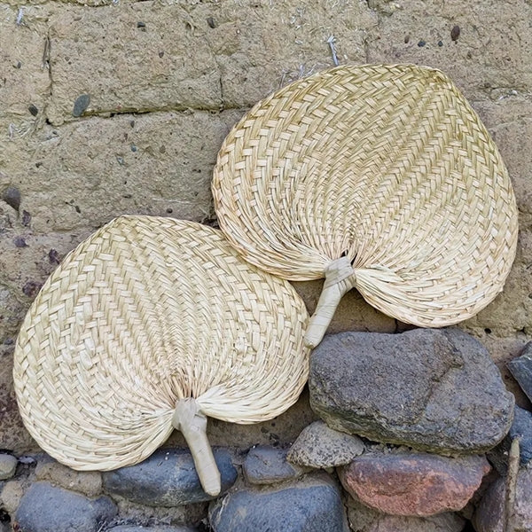 Natural Woven Eco Palm Leaf Hand Fan