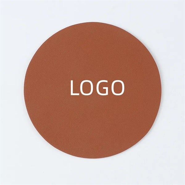 PU Leather Coaster Non-Slip Desk Mat