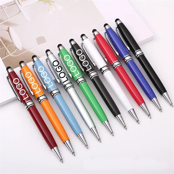 Metal Twist Action Ballpoint Stylus Pen