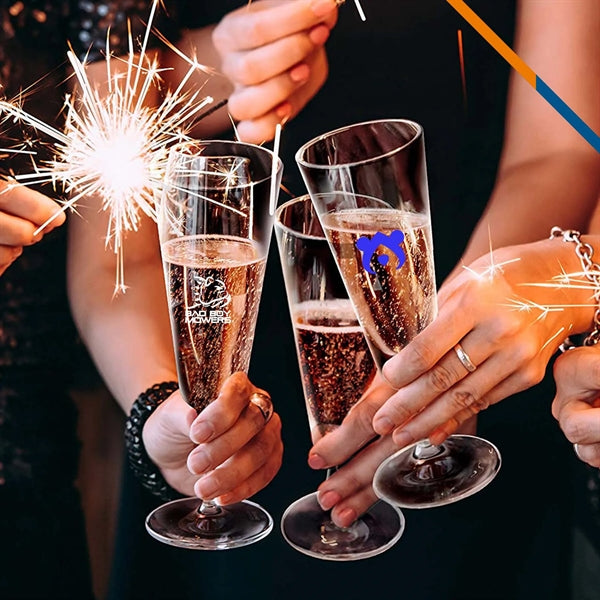 Algo Plastic Champagne Flutes - 6.7 OZ.