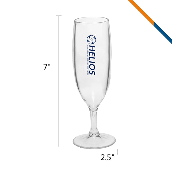 Algo Plastic Champagne Flutes - 6.7 OZ.
