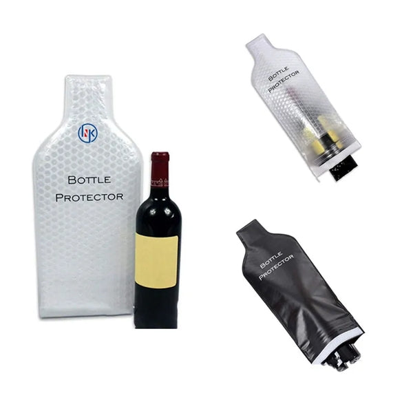 PVC Red Wine Bottle Protector Bubble Travel Bag