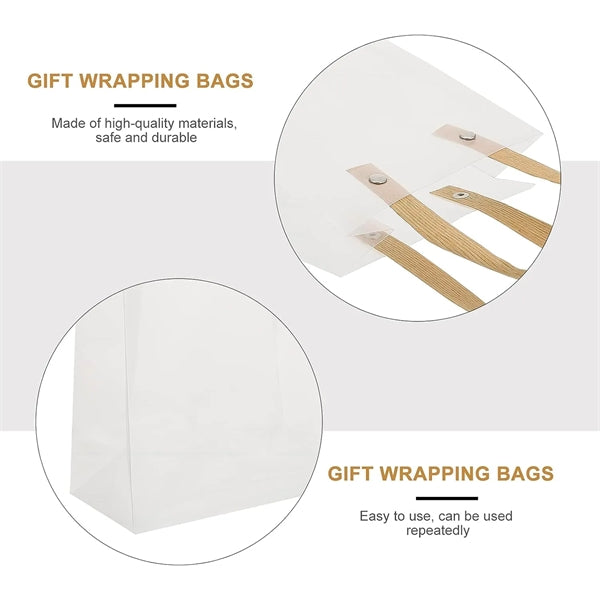 Plastic Frosted Shopping Tote Bag