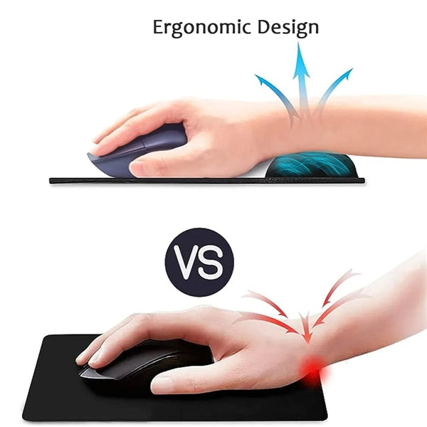 Rubber Slow Rebound Memory Foam Wrist Guard Mouse Pad