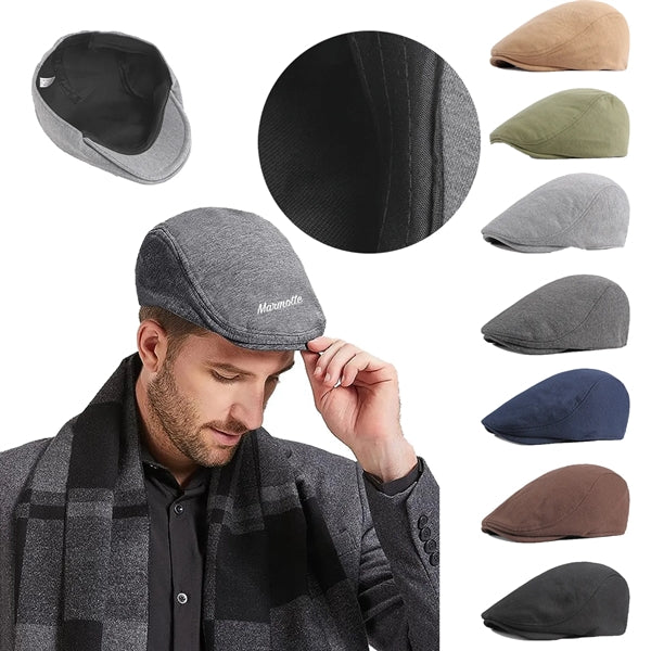 Men Cotton Newsboy Cap