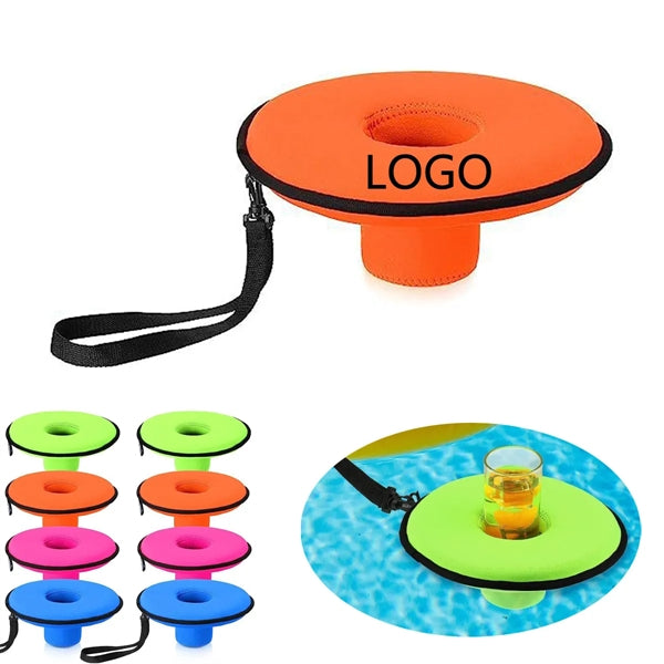 Floating Pool Drink Holder With Lanyard