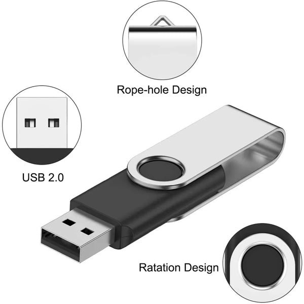 Metal Rotating Usb Flash Drive