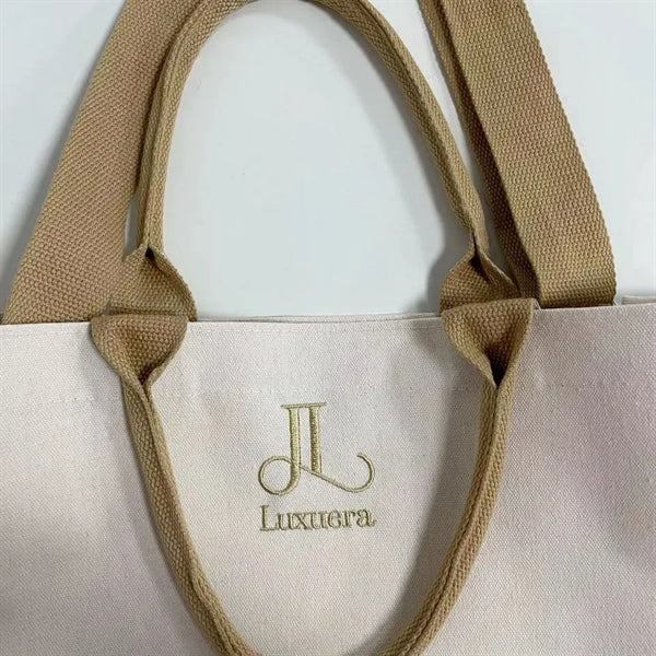 Dream Embroidery Canvas Messenger Tote Bag