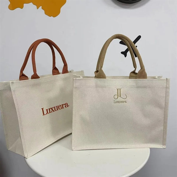 Dream Embroidery Canvas Messenger Tote Bag