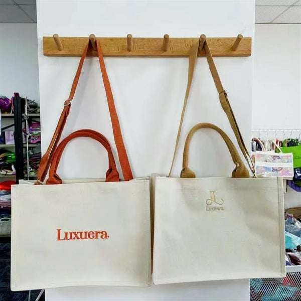 Dream Embroidery Canvas Messenger Tote Bag