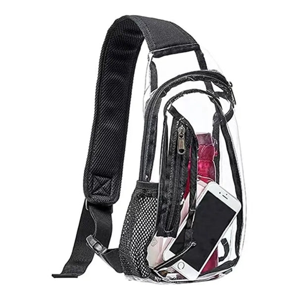 Sling Travel Clear Bag PVC Crossbody Backpack