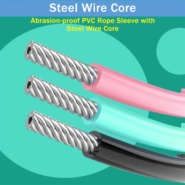 Adjustable Length Tangle-Free Jump Rope with Counter
