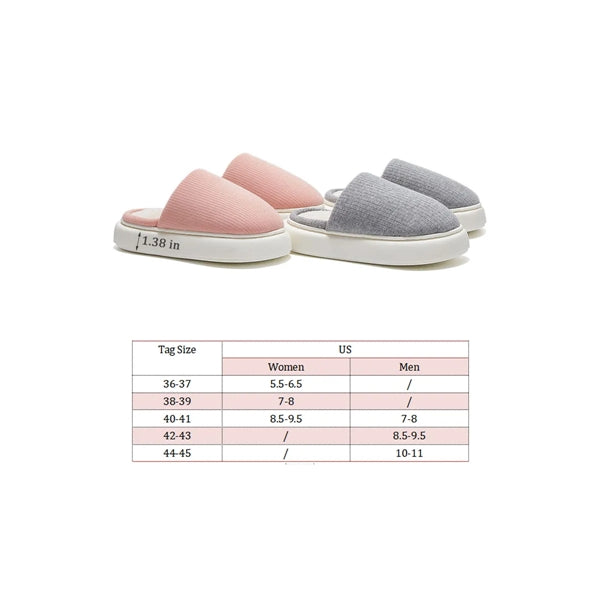 Knitted Fleece Latex Slippers