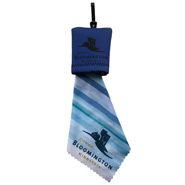 Microfiber Cleaning Cloth W/ Clip Pouch