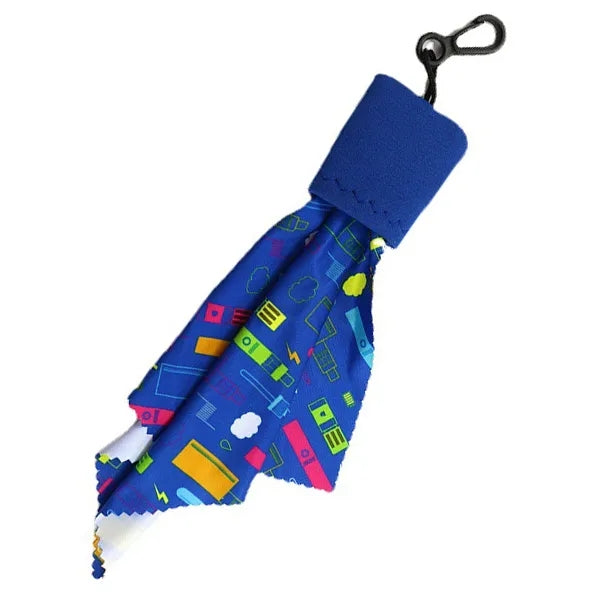 Microfiber Cleaning Cloth W/ Clip Pouch