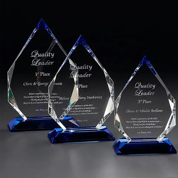 Optical Crystal Peak Award Plaques