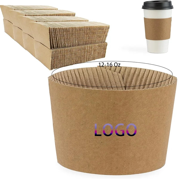 Kraft Paper Beverage Holder Cup Sleeves