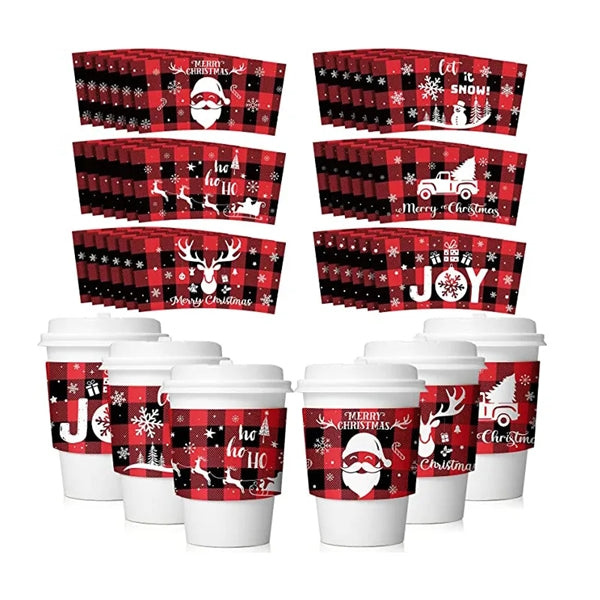 Kraft Paper Beverage Holder Cup Sleeves