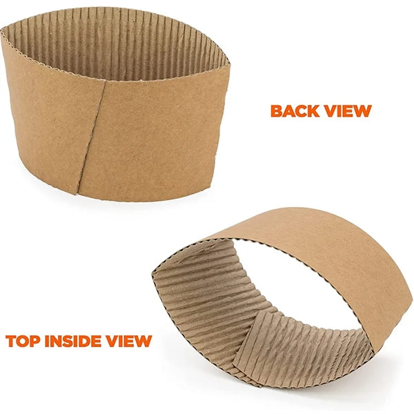 Kraft Paper Beverage Holder Cup Sleeves
