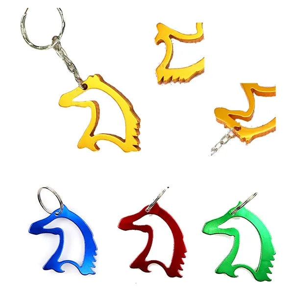 Horse Head Bottle Opener w/ Key Ring