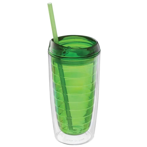 16oz Plastic Insulated Tumbler