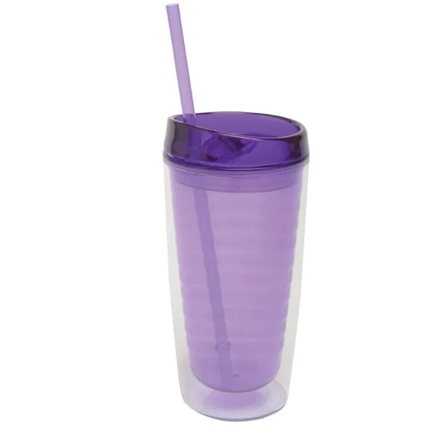 16oz Plastic Insulated Tumbler