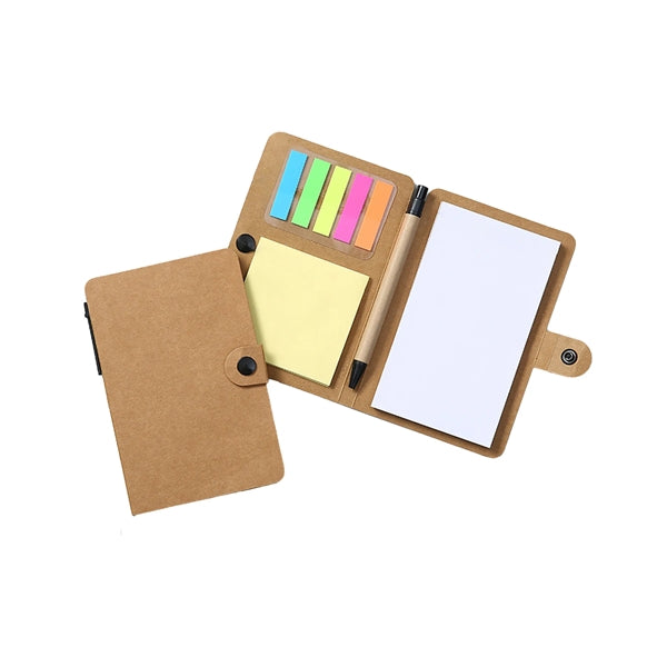 Button Sticky Notes Set With Pen