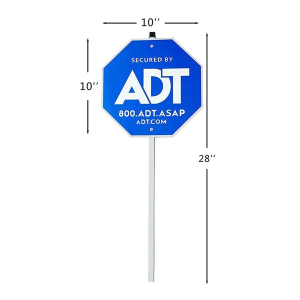 10" x 10" Aluminum Yard Warning Sign with Stake