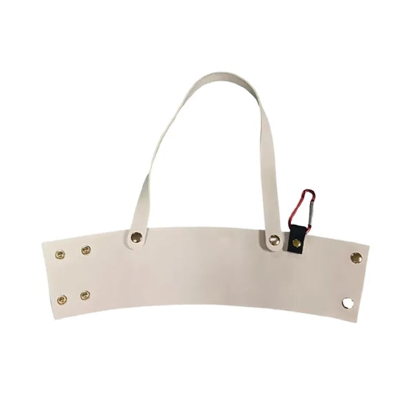 PU Leather Beverage Holder with Carabiner and Button