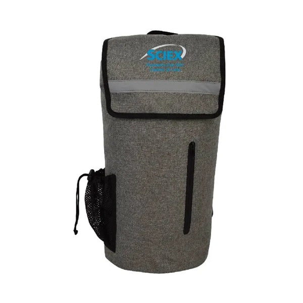 Gray Waterproof Sport Bag with Outer Zipper