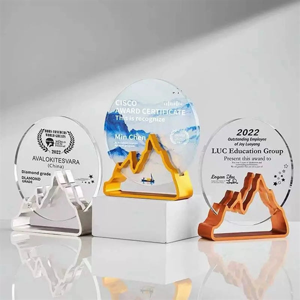 Crystal Globe Pedestal Trophy