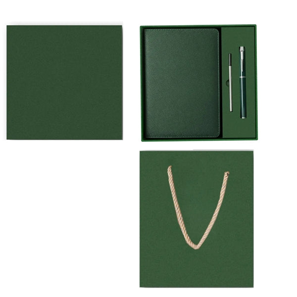 Subtlety Notebook & Metal Pen Gift Set w/ Custom Imprint