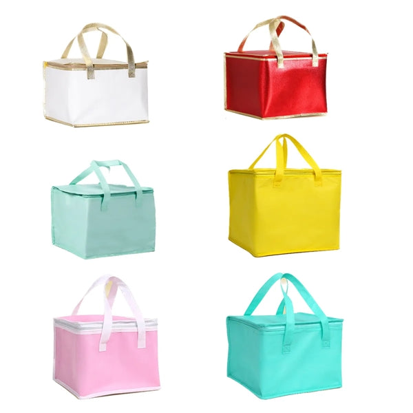 Foldable Non-Woven Cooler Tote Bag w/ Custom Imprint